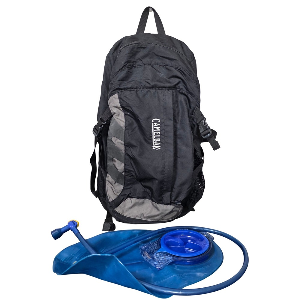 CamelBak Hydration Pack Backpack Black OS Fair Ripstop Hiking Cycling Bag Stains